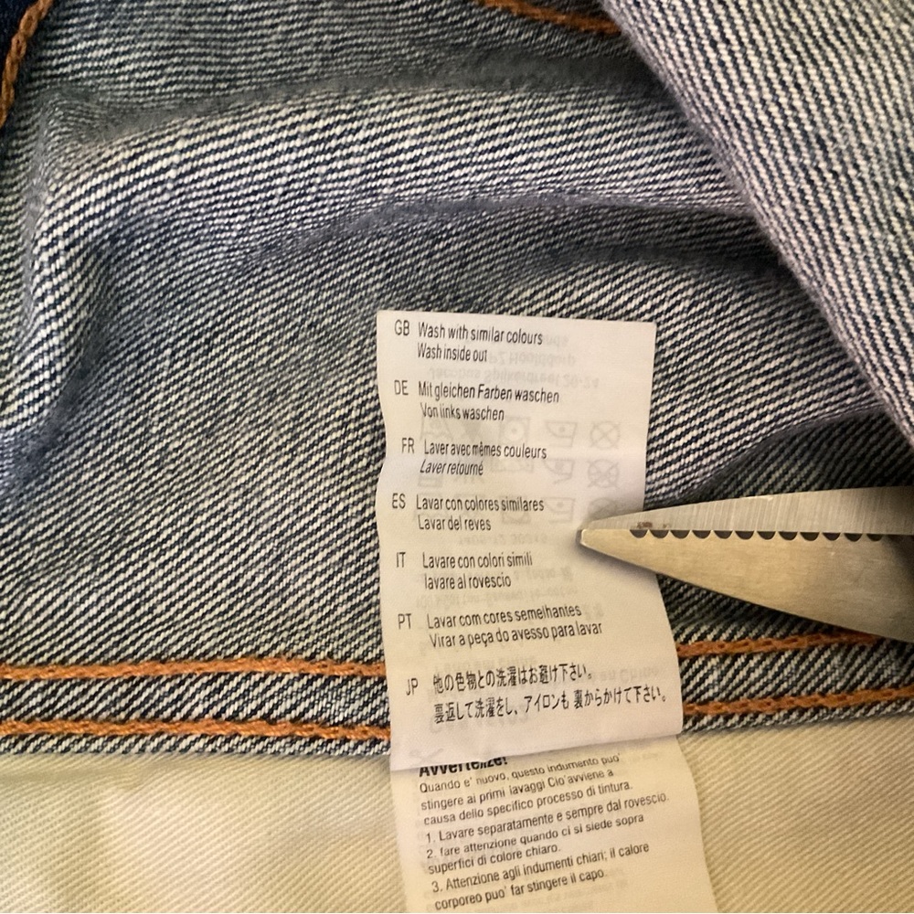 Scotch & Soda Amsterdam Blauw Men’s Denim Distressed Vest. Size M - Picture 6 of 6